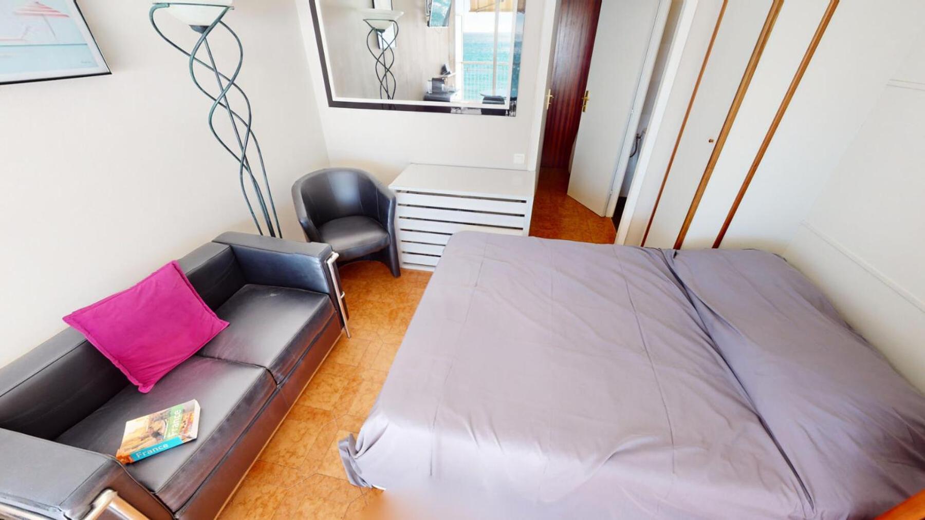 Le Chateau St Louis - Giotto - Studio Climatise Avec Agreable Terrasse Directement Face A La Mer Mae-5584 Menton
